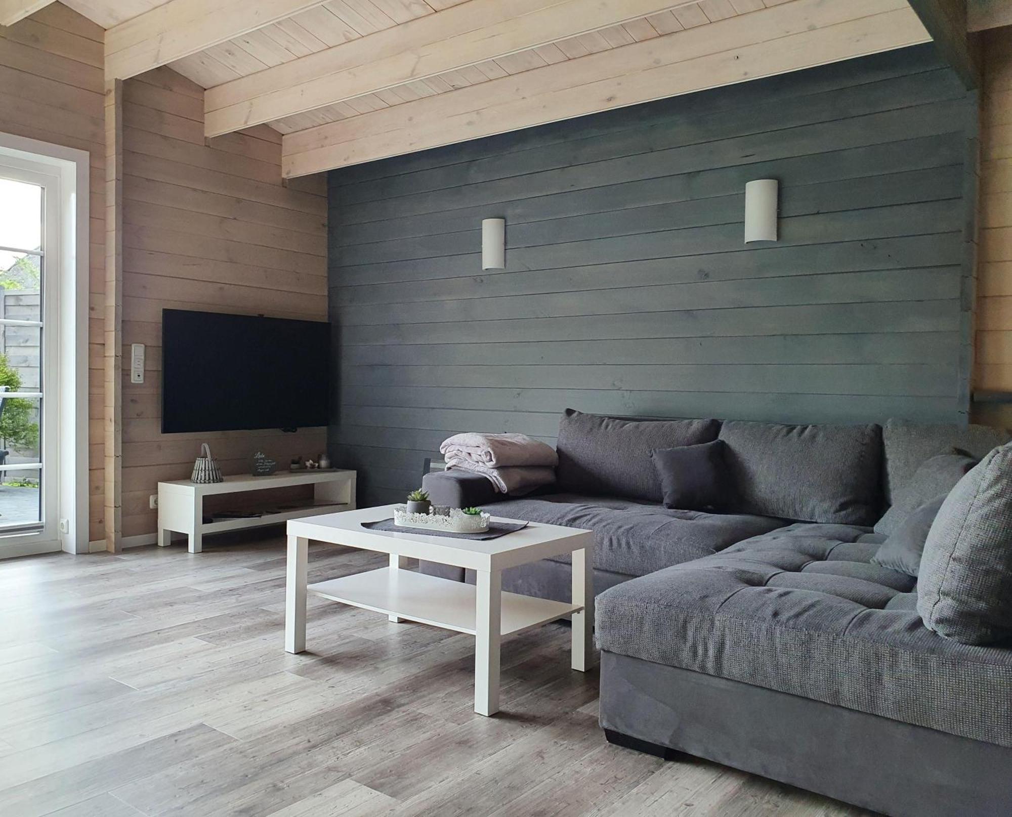 Idyllisches-Blockbohlenhaus-Mit-Eigenem-Garten-Und-Sauna-Zum-Wohlfuehlen Martensrade 外观 照片